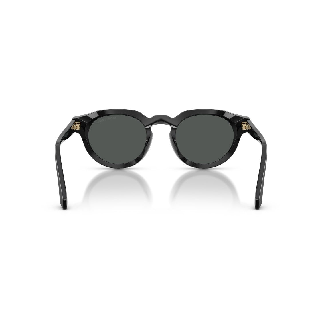 Giorgio Armani 0Ar8255u Bold Round Acetate Sunglasses With Matte Black Finish