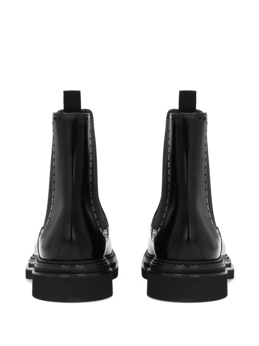 Dolce & Gabbana Calf Leather Ankle Boots