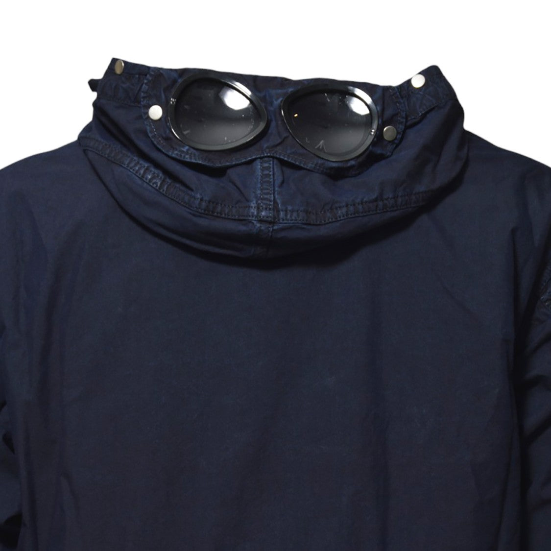 C.P. Company Google 50 Thread Count Jacket In Blue Cotton