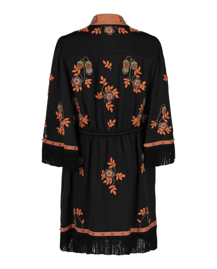 Valentino Embroidered Knee-Length Dress