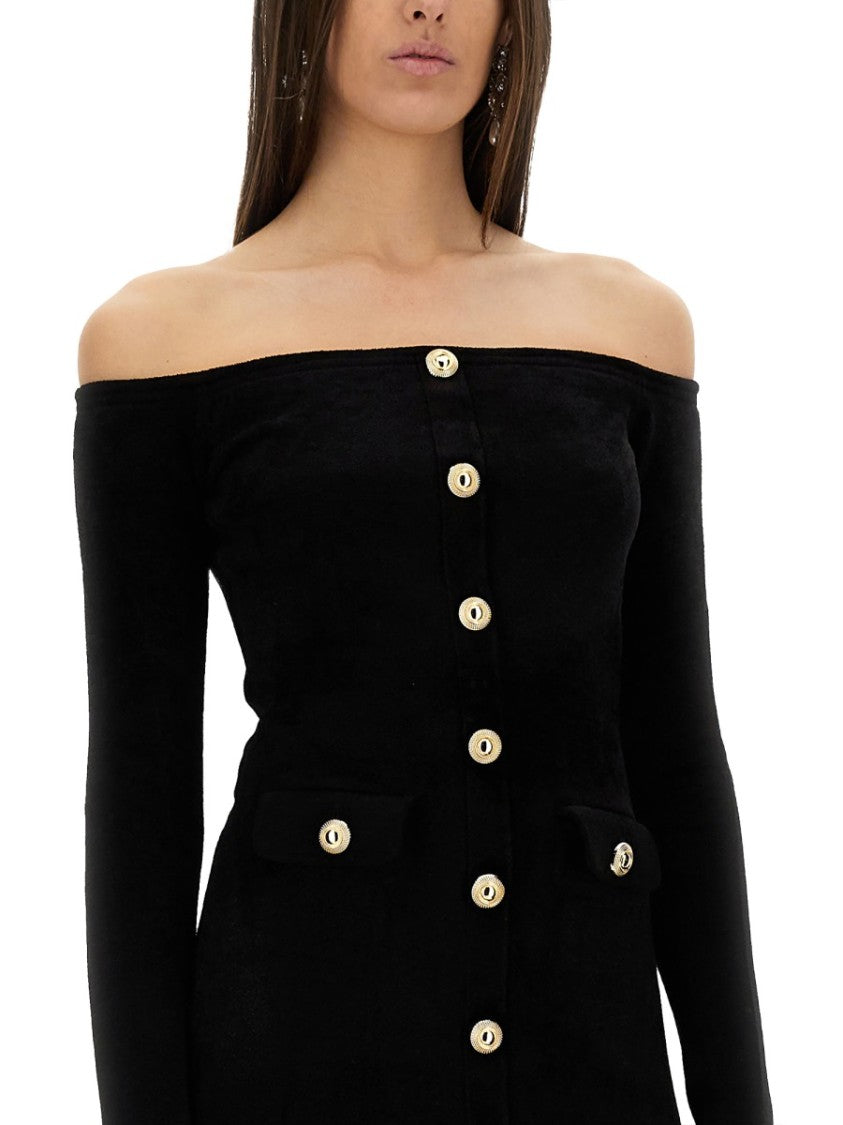 Self-Portrait Chenille Midi Dress