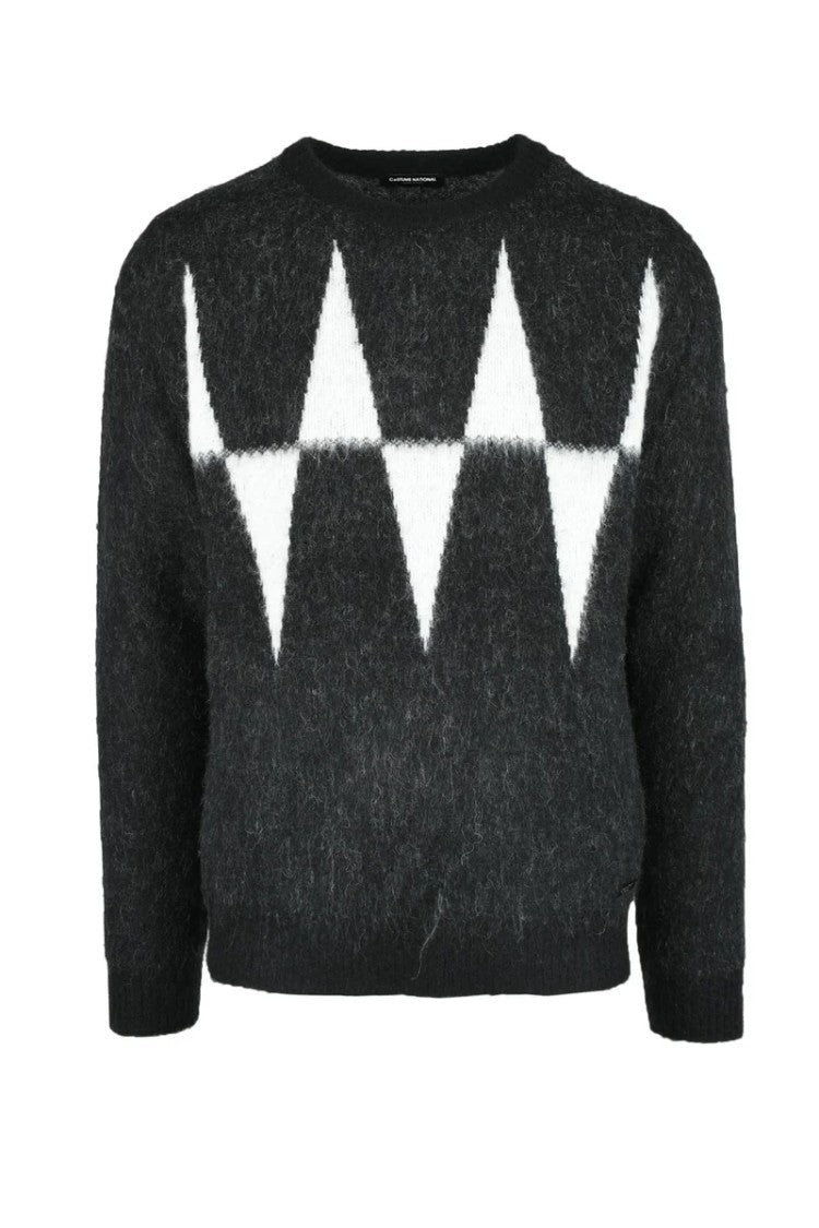 Costume National C. Men's Sweater - Black/White