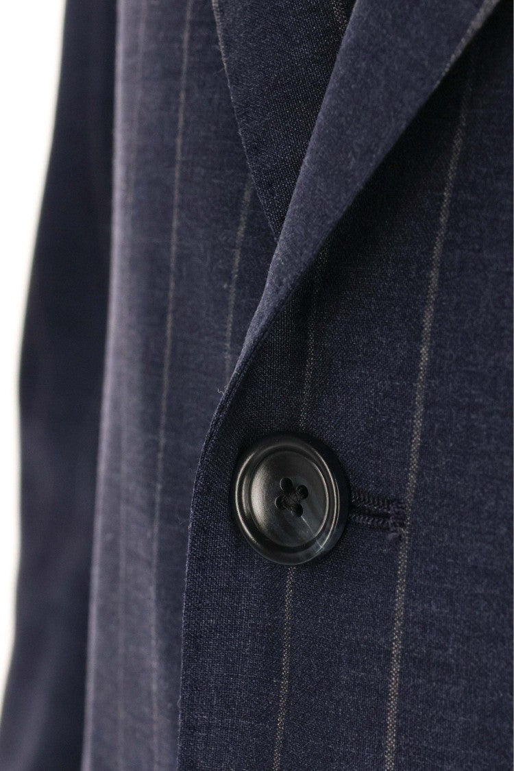 Tagliatore Pinstripe Wool Comfort Dress Line Vesuvio