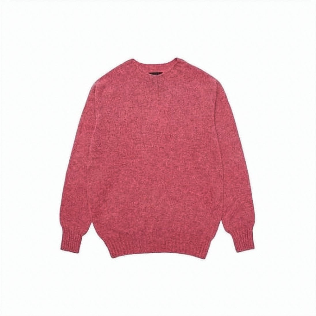 Howlin Textured Knit Crewneck Sweater In Muted Red