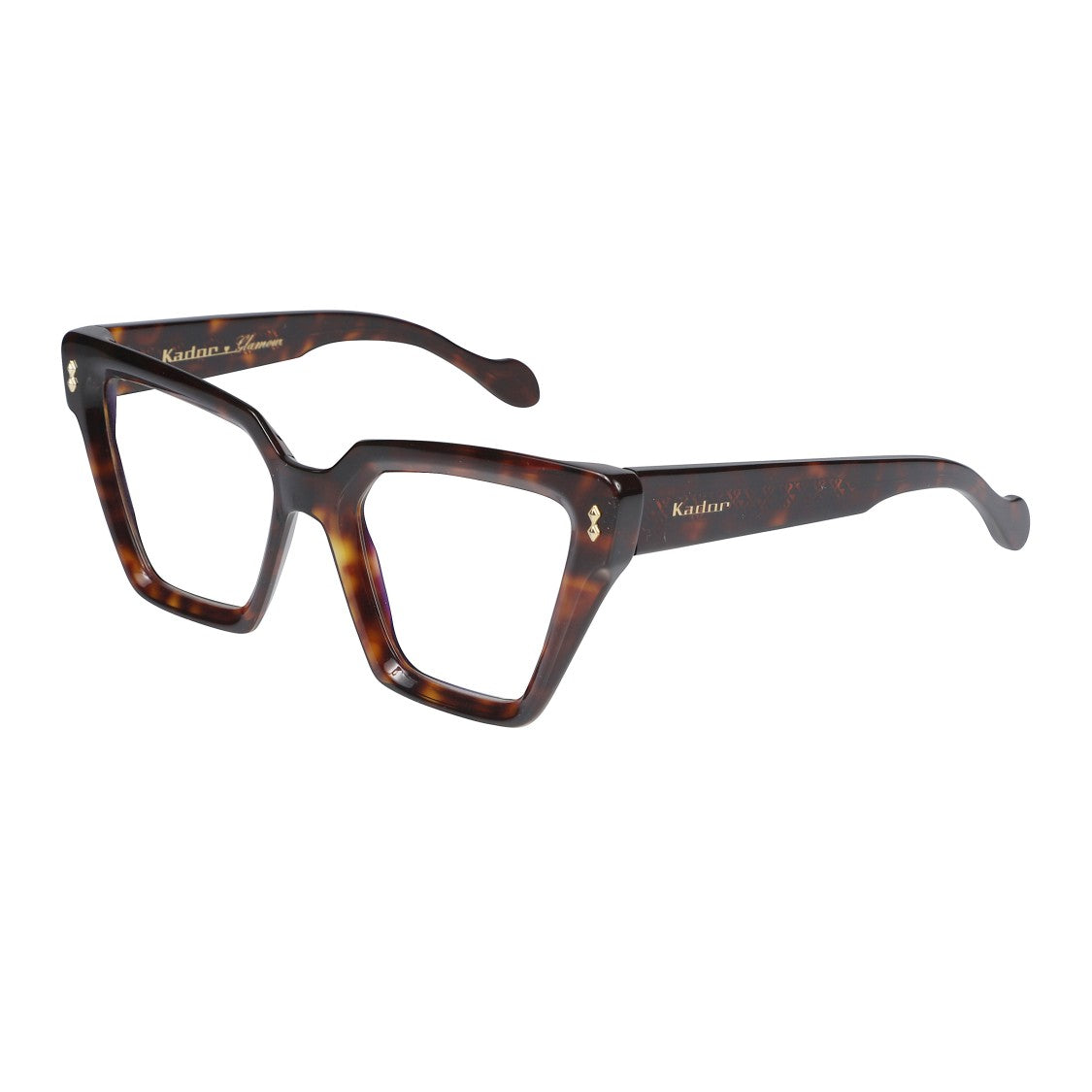 Kador Vanessa Glamour Oversized Tortoiseshell Square Frame Eyeglasses