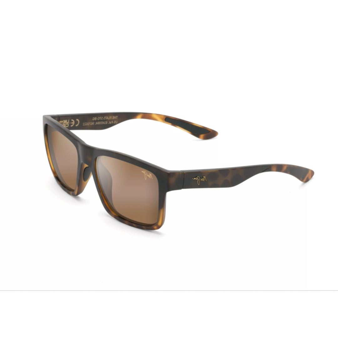 Maui Jim The Flats Rectangular Tortoiseshell Sunglasses With Brown-Tinted Lenses