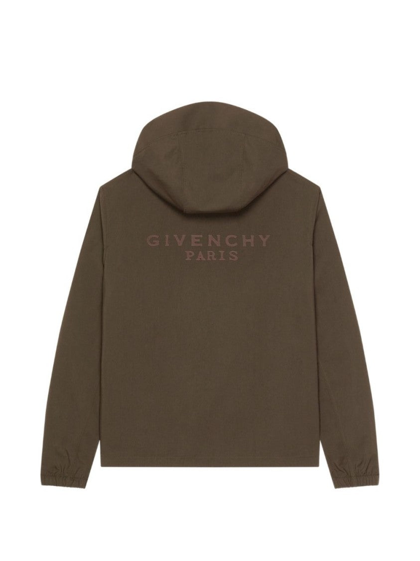 Givenchy Brown Minimalist Hooded Jacket