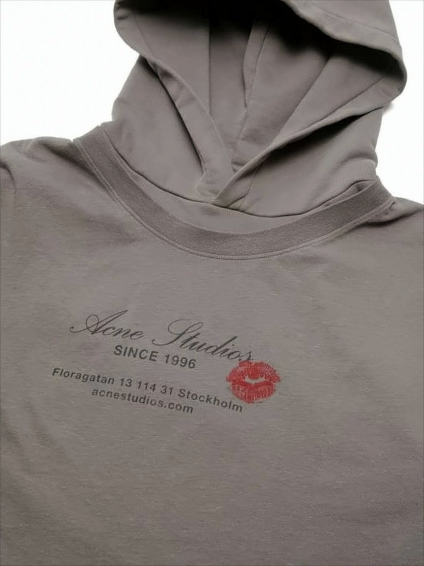 Acne Studios Layered Sleeve Hoodie With Printed Graphics