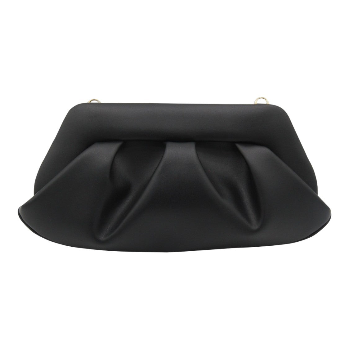 Themoirè Structured Black Bag With Minimalist Design