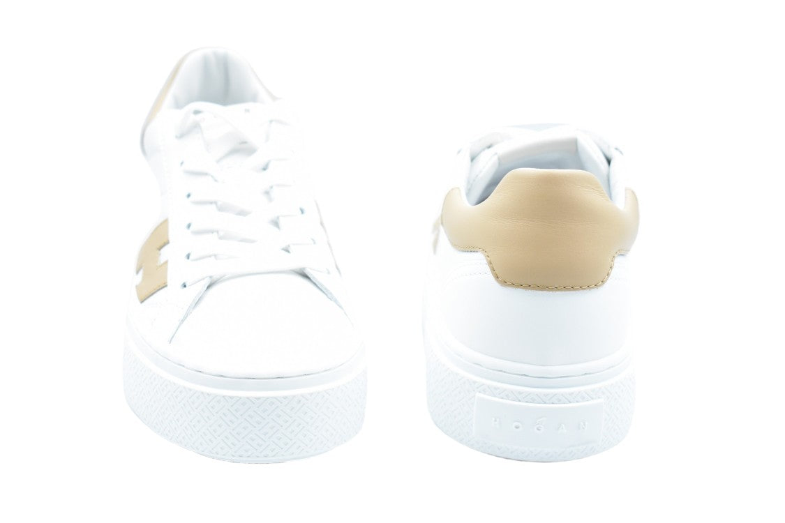 Hogan Low-Top Leather Sneakers With Sole
