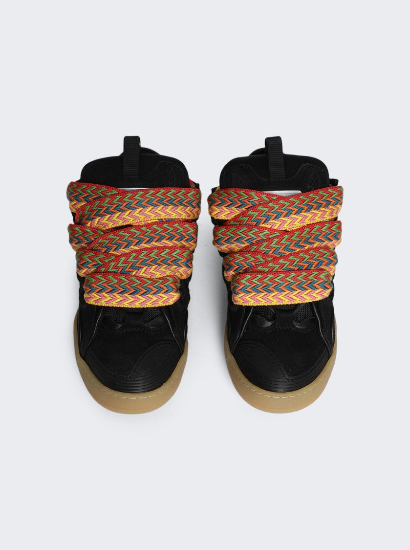 Lanvin Leather Curb Sneakers