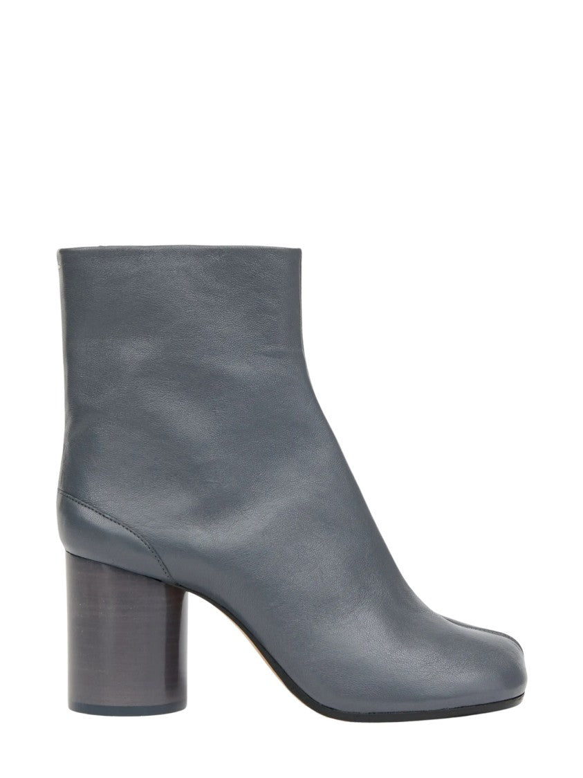 Maison Margiela Black 80Mm Tabi-Toe Block Heel Leather Boots