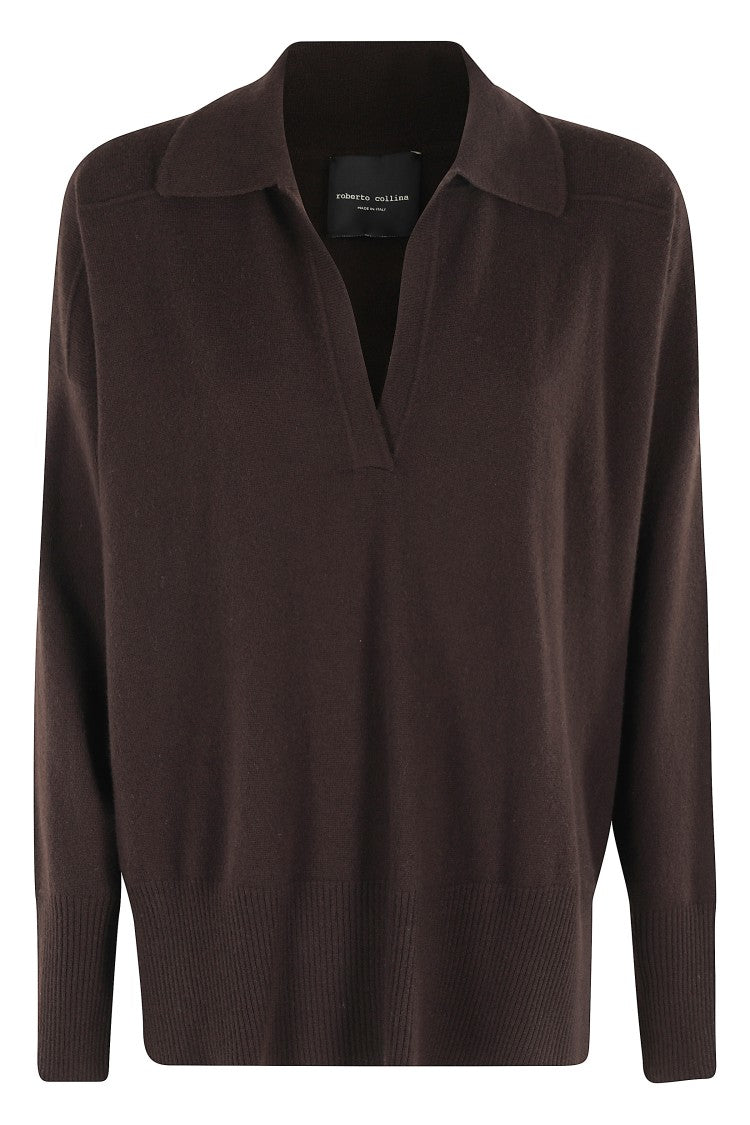 Roberto Collina Oversized Polo Shirt With Classic Collar