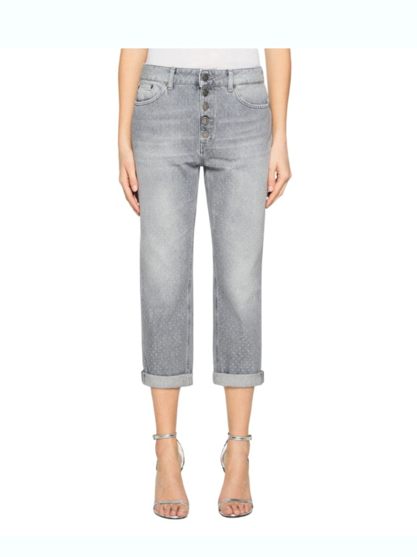 Dondup Loose Fit Ankle-Length Jeans