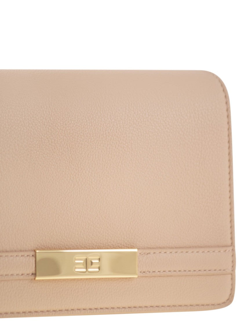 Elisabetta Franchi Shoulder Strap With Groumette Chain