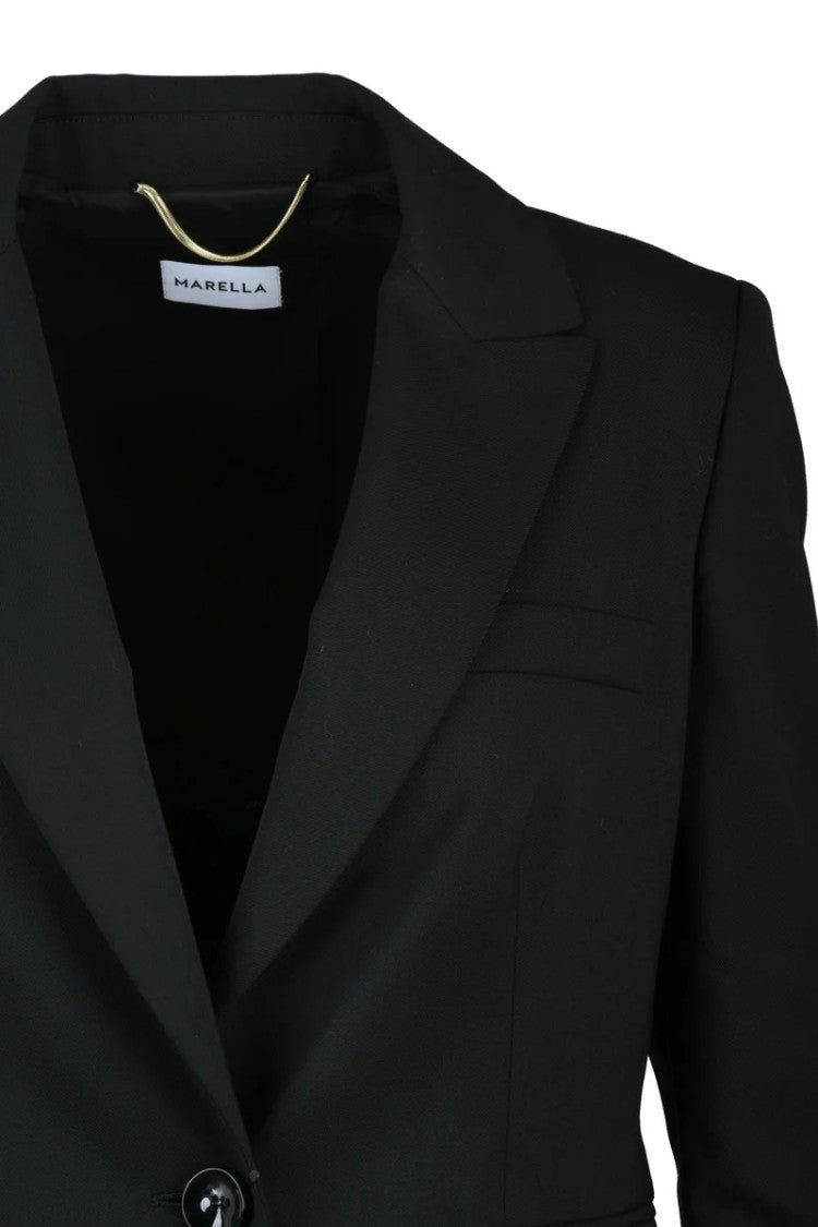 Marella Wool Elastane Jacket - Black
