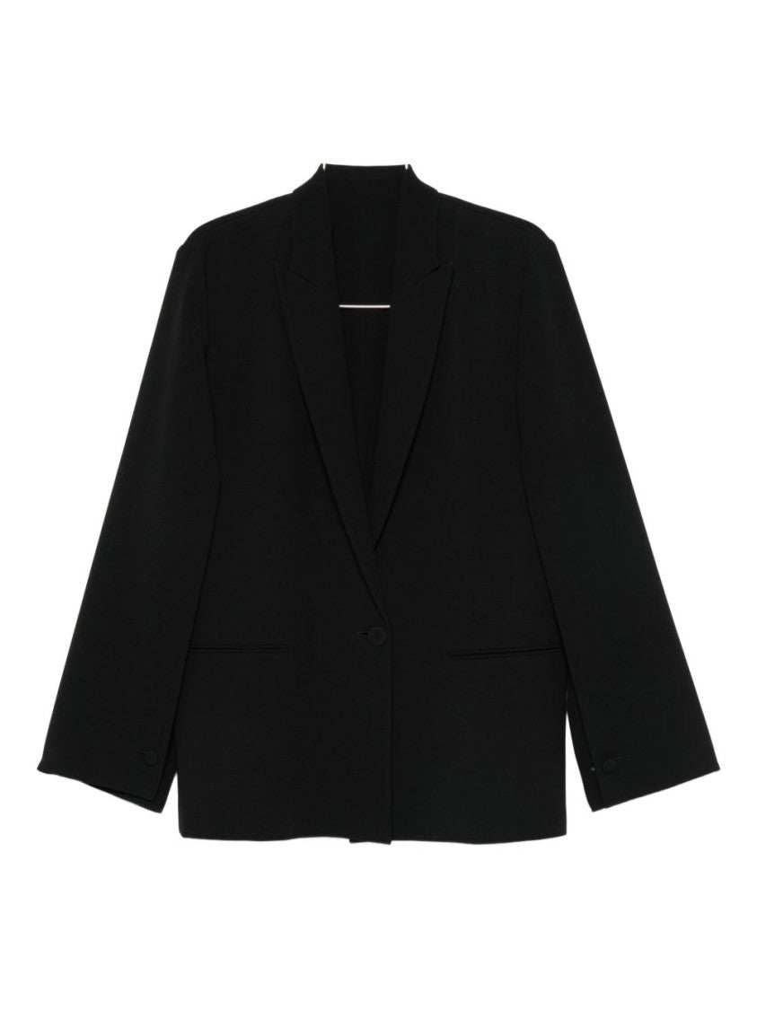 Alberta Ferretti Tailored Black Jacket With Boxy Silhouette