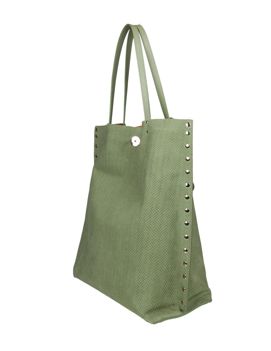 Zanellato Amoretto M Leather Tote Bag, Green