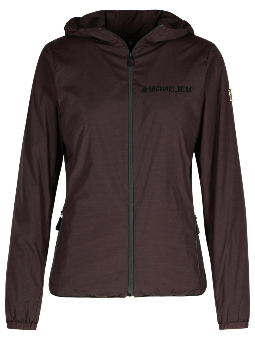 Moncler Grenoble Mietres' Brown Polyamide Blend Jacket