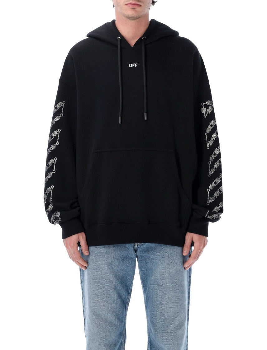 Off-White Chain Arrow Skate Cotton Hoodie