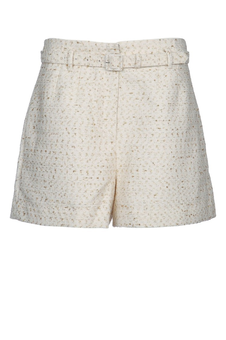 Self-Portrait Cream Boucle Short
