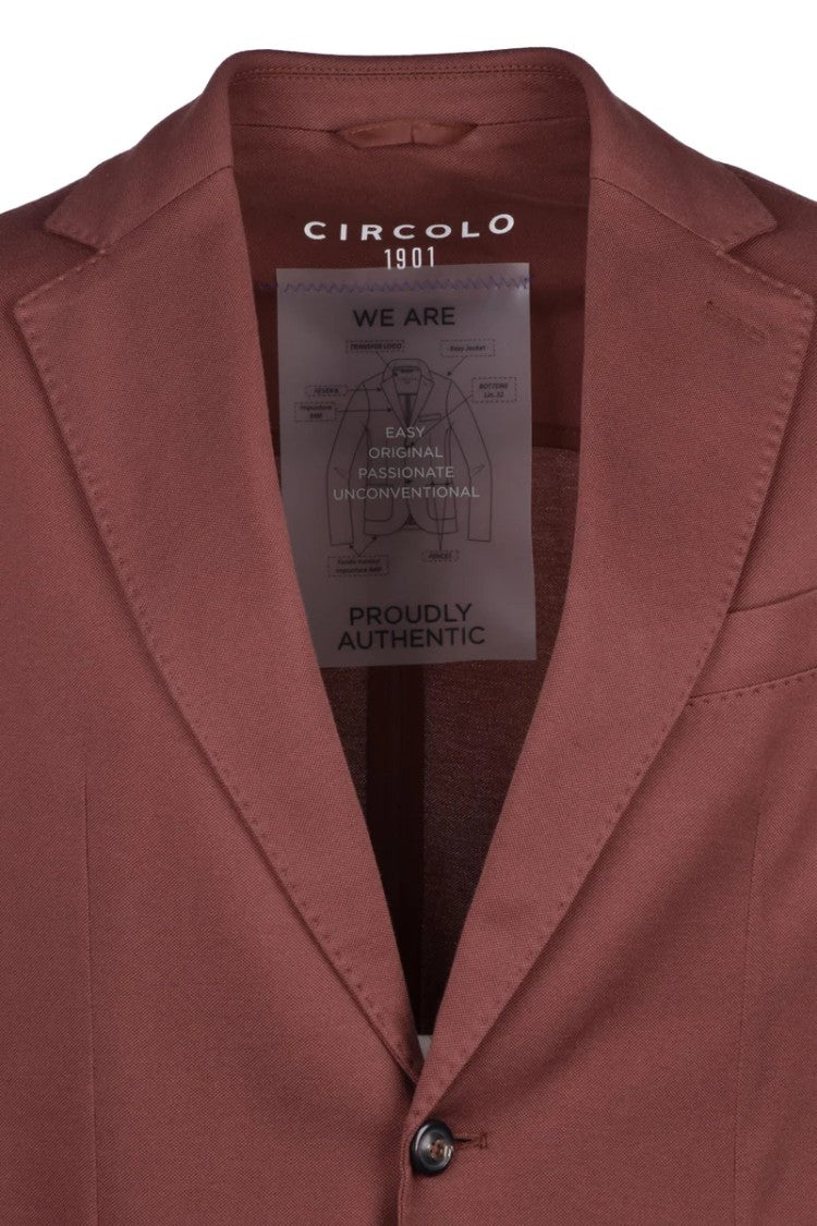 Circolo 1901 Cotton Stretch Jacket - Brown