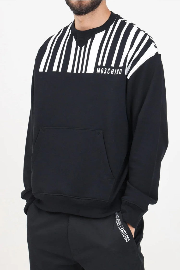 Moschino Couture Classic Black Cotton Sweatshirt