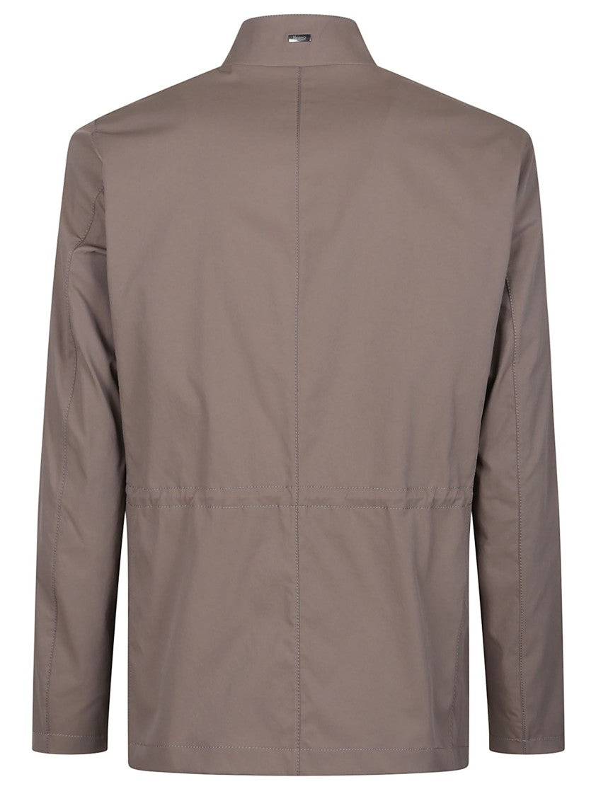 Herno Cotton Fell Button Up Jacket