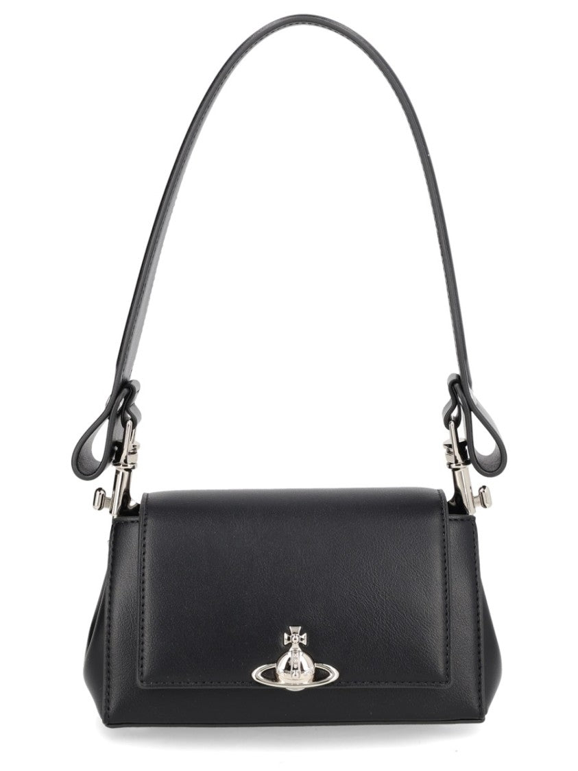 Vivienne Westwood Black Hazel Polyester Shoulder Bag