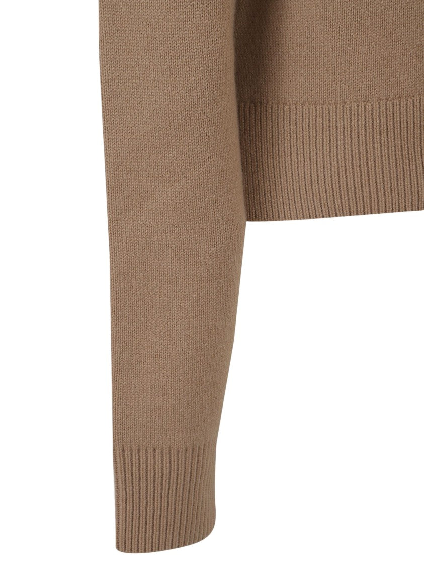 Totême Cropped Crew-Neck Knit