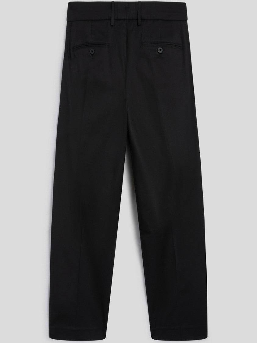 Pence Black Alain Tailored Straight Leg Trousers