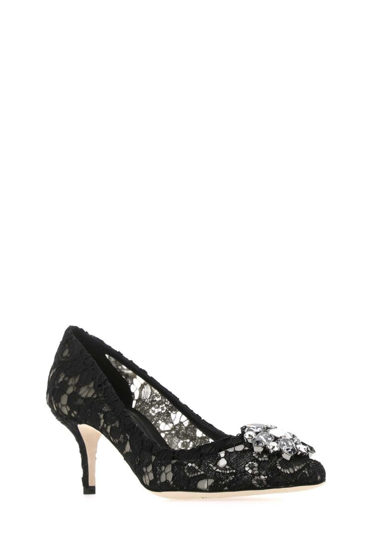 Dolce & Gabbana Black Lace Pumps