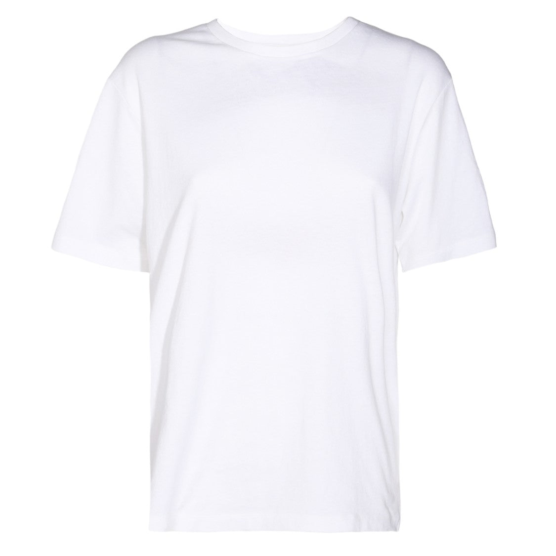 Khaite Classic White Short-Sleeve T-Shirt With Crew Neckline