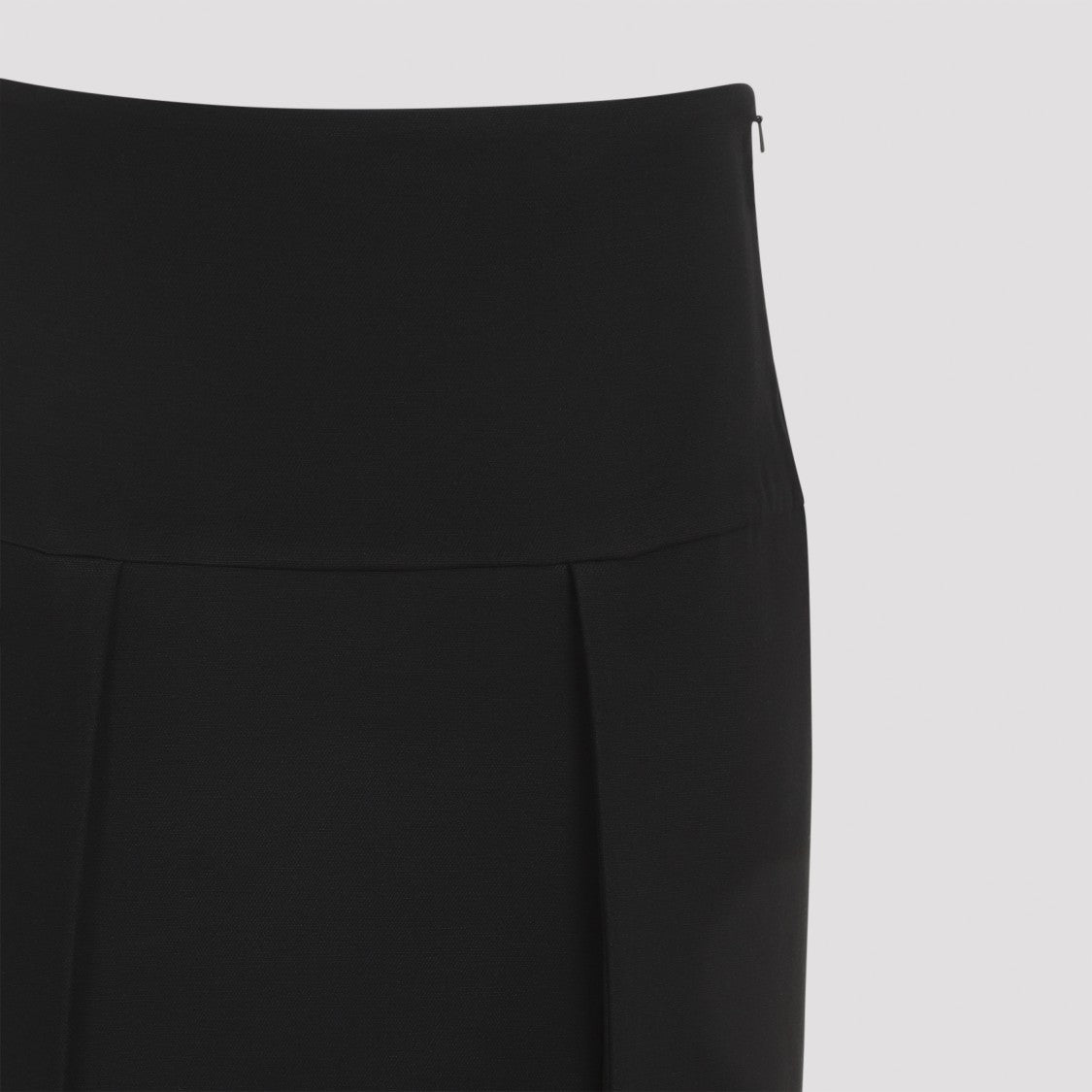 Khaite Tailored Viscose/Polyurethane Blend Skirt With Pleats