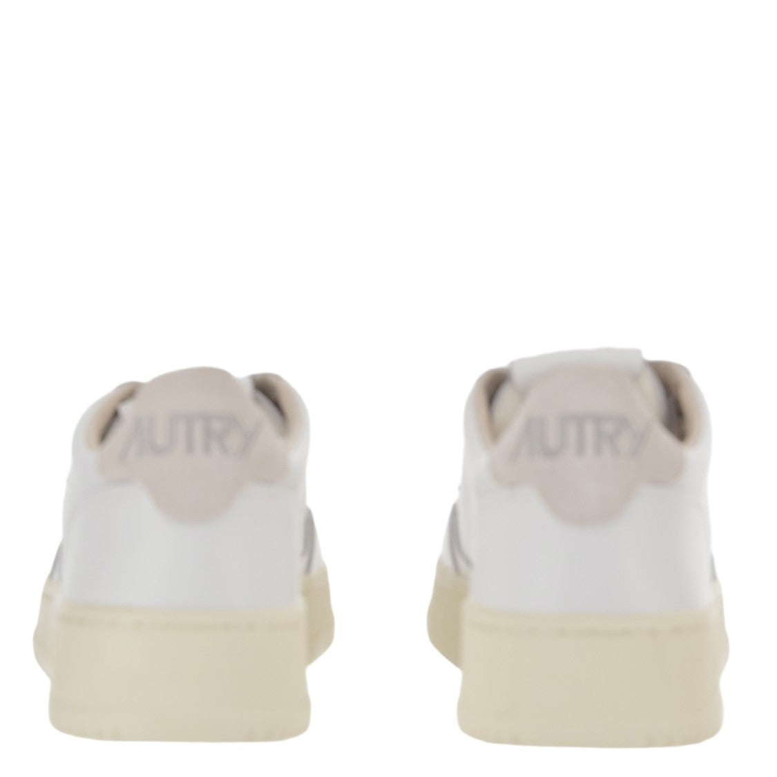 Autry Perforated Leather Low Sneakers With Suede Inserts