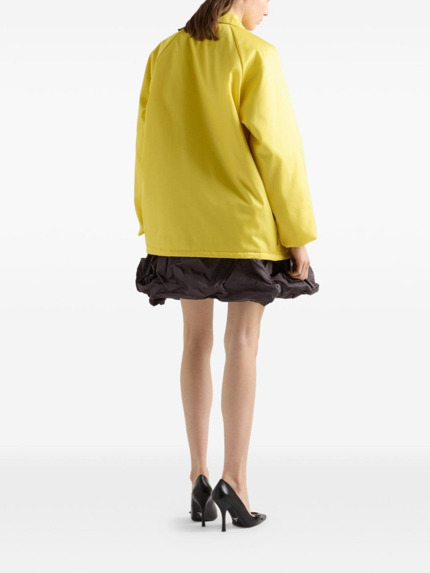 Prada Black Re-Nylon Blouson Embroidered Jacket