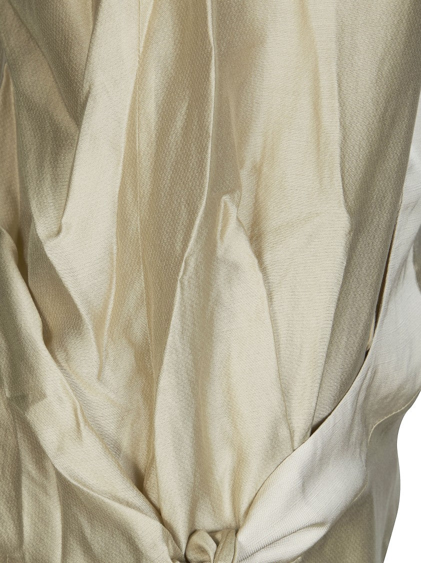 Entire Studios Draped Asymmetrical Neckline Fluid Top