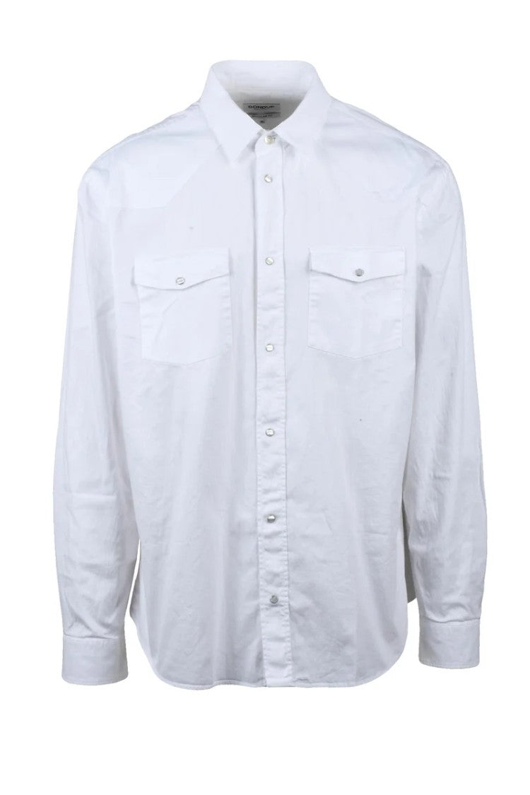 Dondup Cotton Elastane Shirt - White