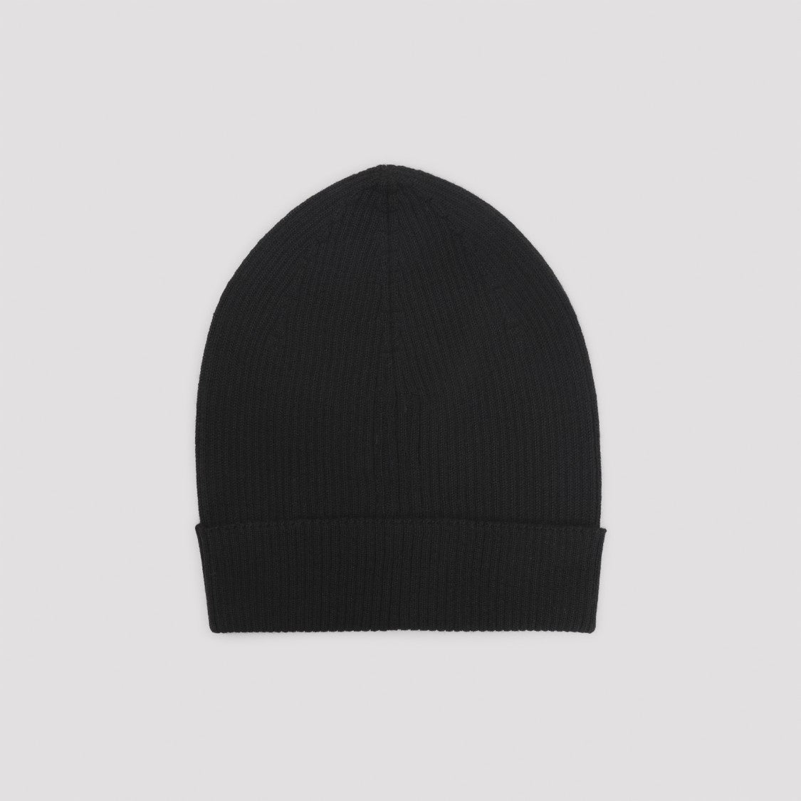 Rick Owens Ribbed Knit Wool Hat
