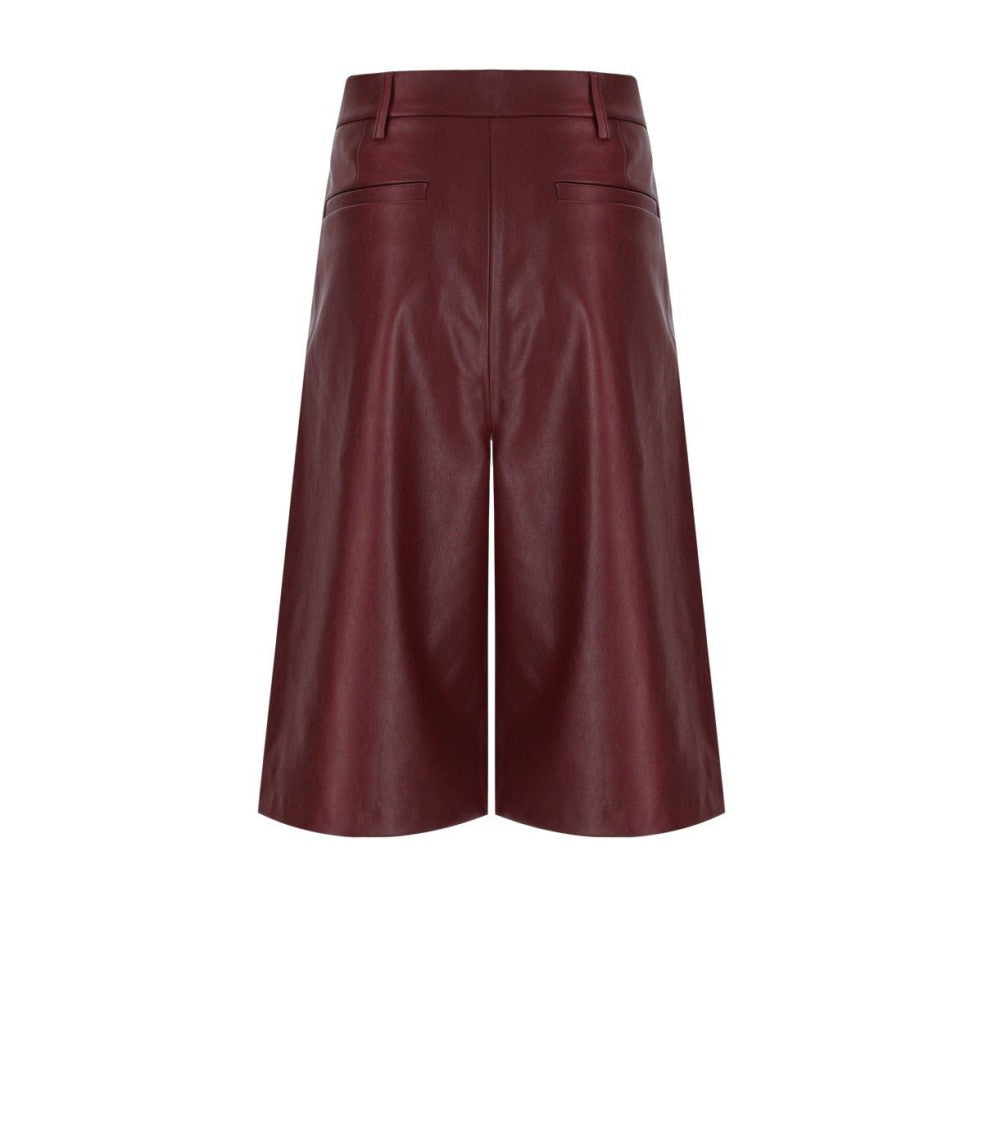 Essentiel Antwerp Itop Burgundy Bermuda Shorts