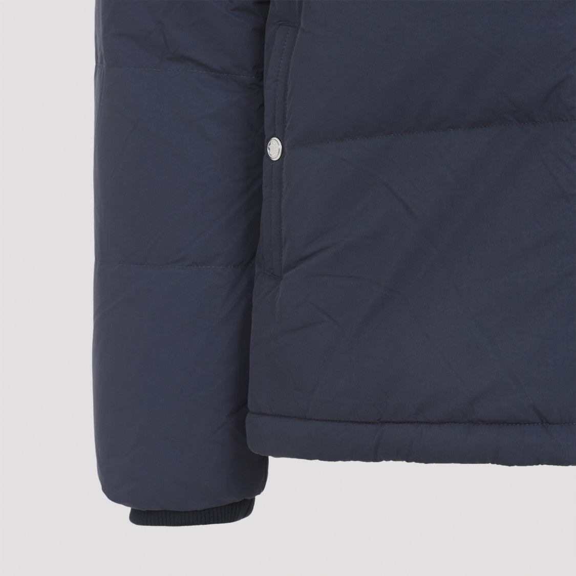 Paul Smith Hooded Navy Blue Polyamide Jacket