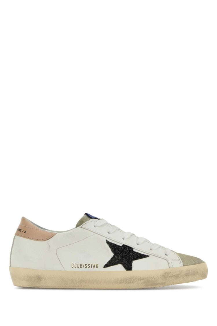 Golden Goose White Leather Superstar Sneakers