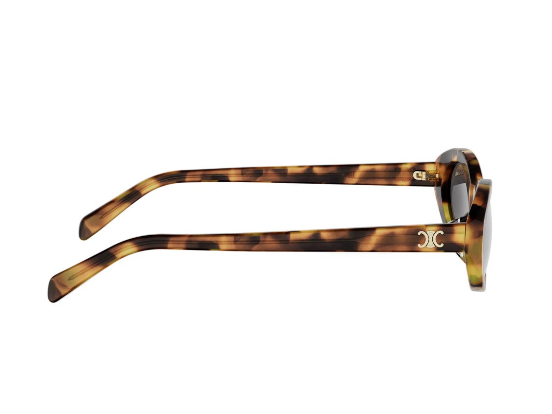 Celine Cl40353f Tortoiseshell Rounded Sunglasses
