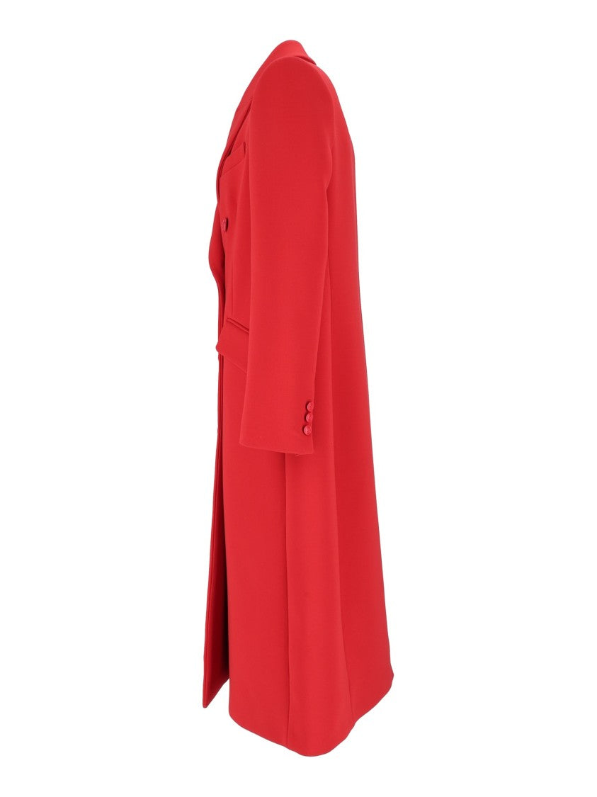 Elisabetta Franchi Double-Breasted Notched Lapel Coat