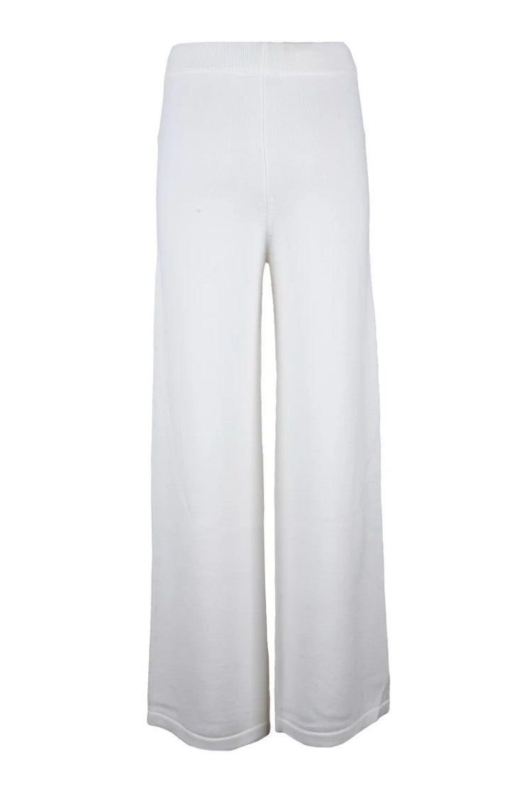 Max Mara Virgin Wool Trousers White - White