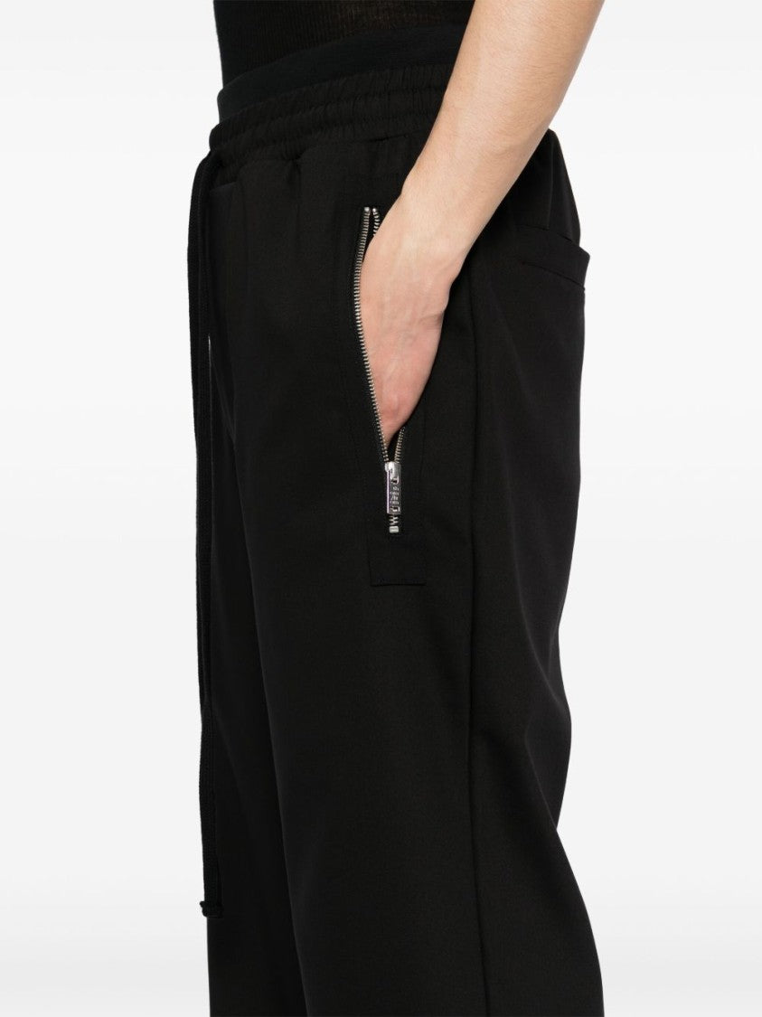 Thom Krom Relaxed Fit Black Cotton Trousers