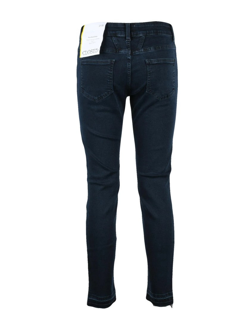 Closed Skinny Cropped Baker Jeans With Unique Multi-Design