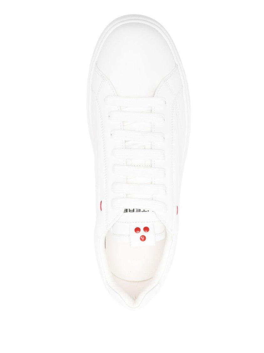 Peuterey White Sneakers With Lace-Up Design