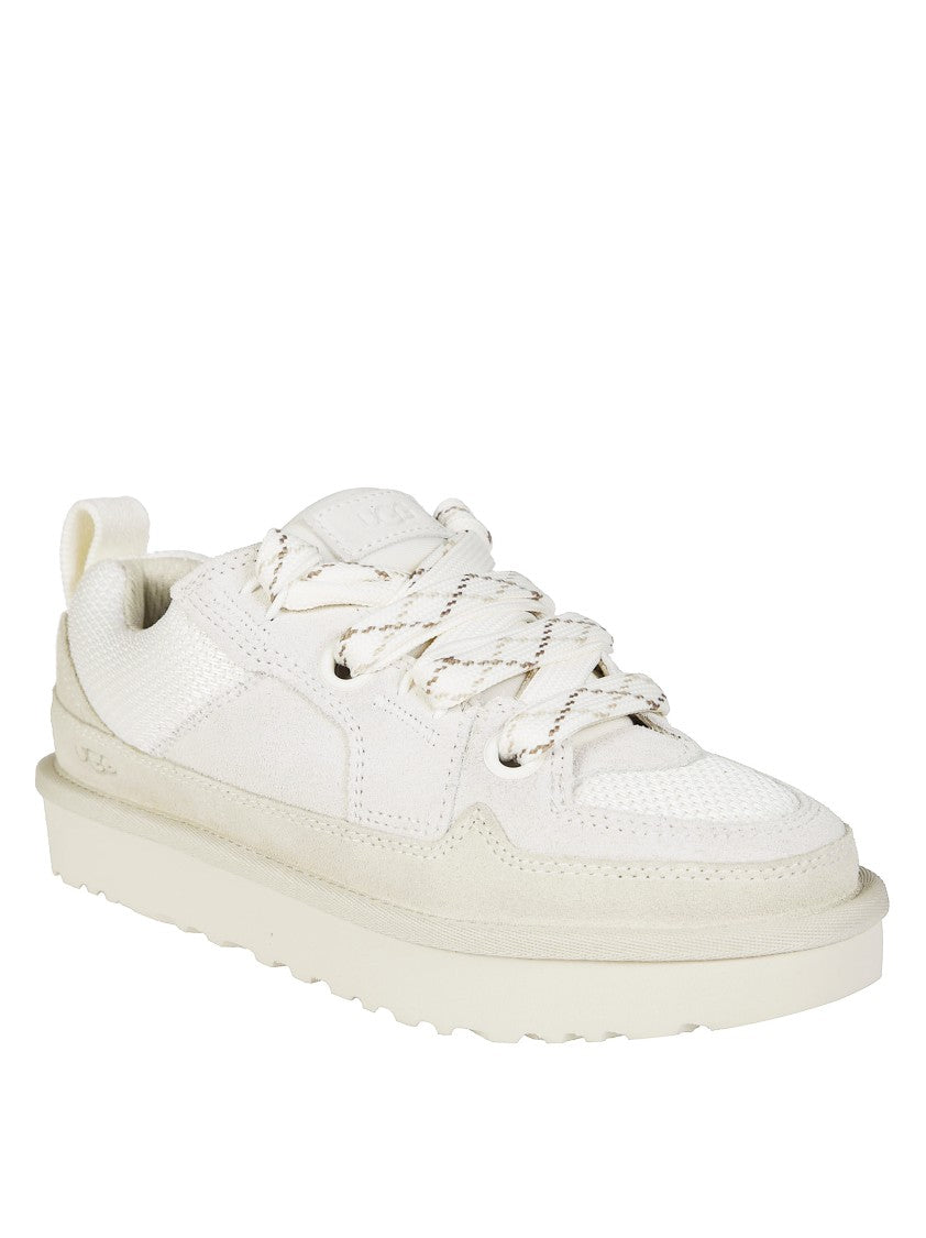 Ugg Lo Lowmel Low-Top Lace-Up Sneakers With Padded Collar