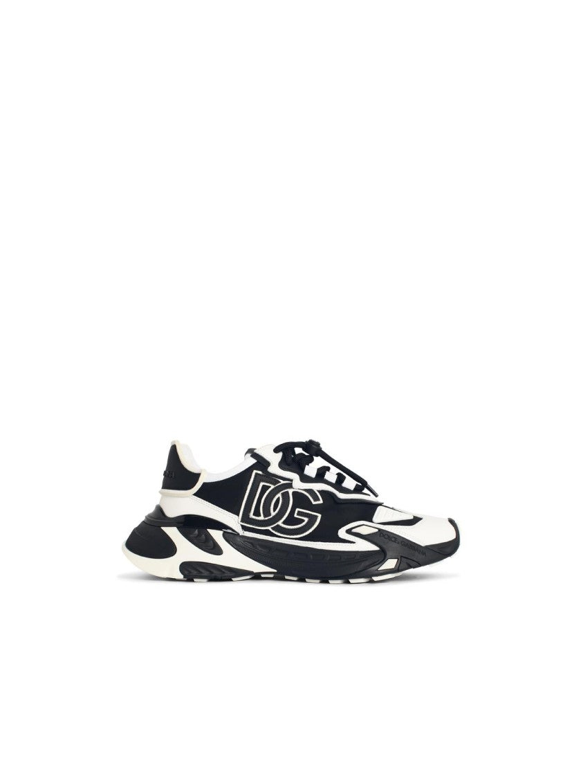 Dolce & Gabbana 'Daymaster' Black And White Leather Blend Sneakers